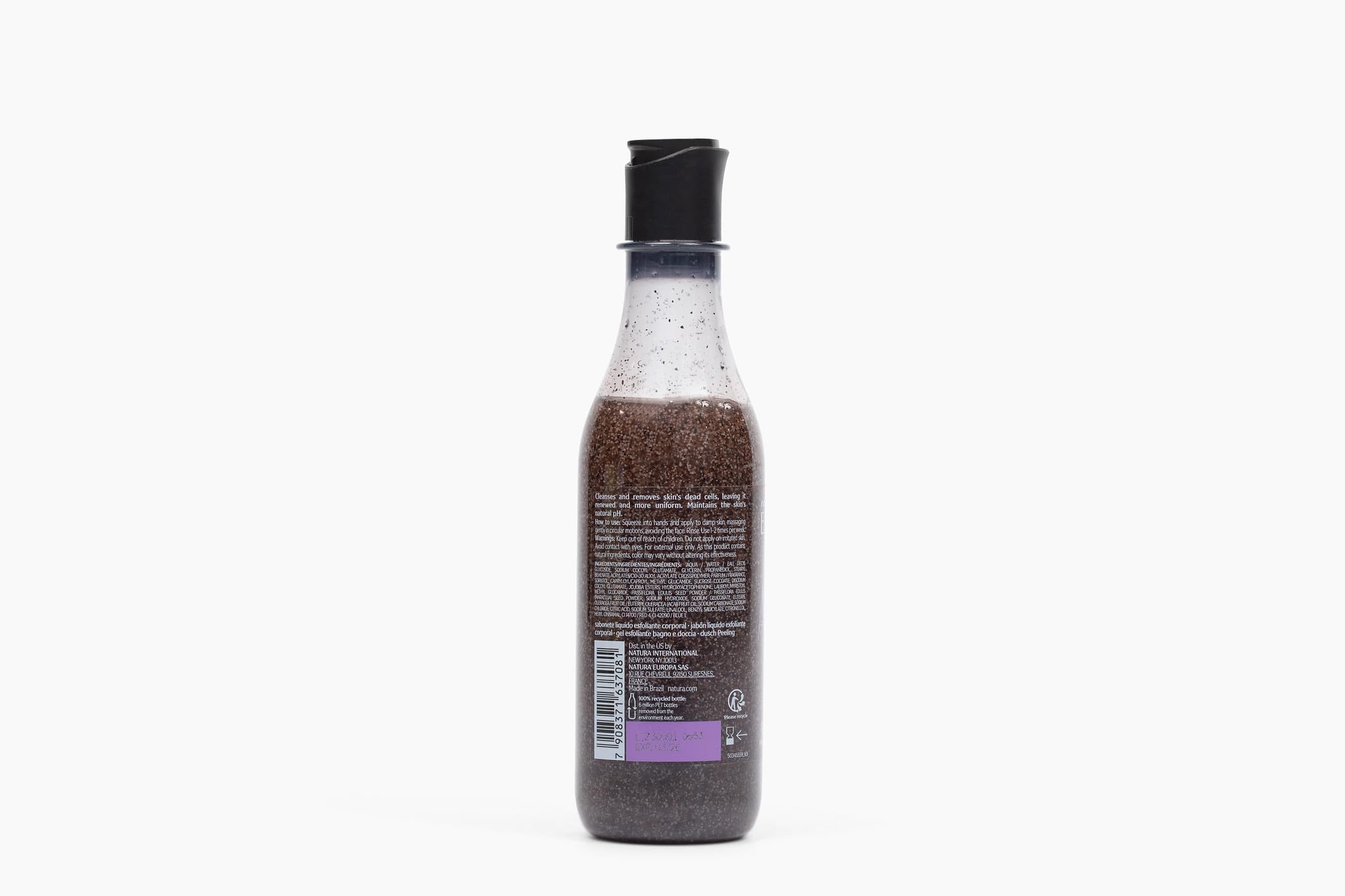 natura - Ekos Açaí Revitalizing Exfoliating Shower Gel - Natural Exfoliants - Removes Impurities - Body Wash - Vegan Skin Care - Brazilian Beauty Secrets - Self Care & Body Care - 6.2 fl oz (185ml) - Image 7