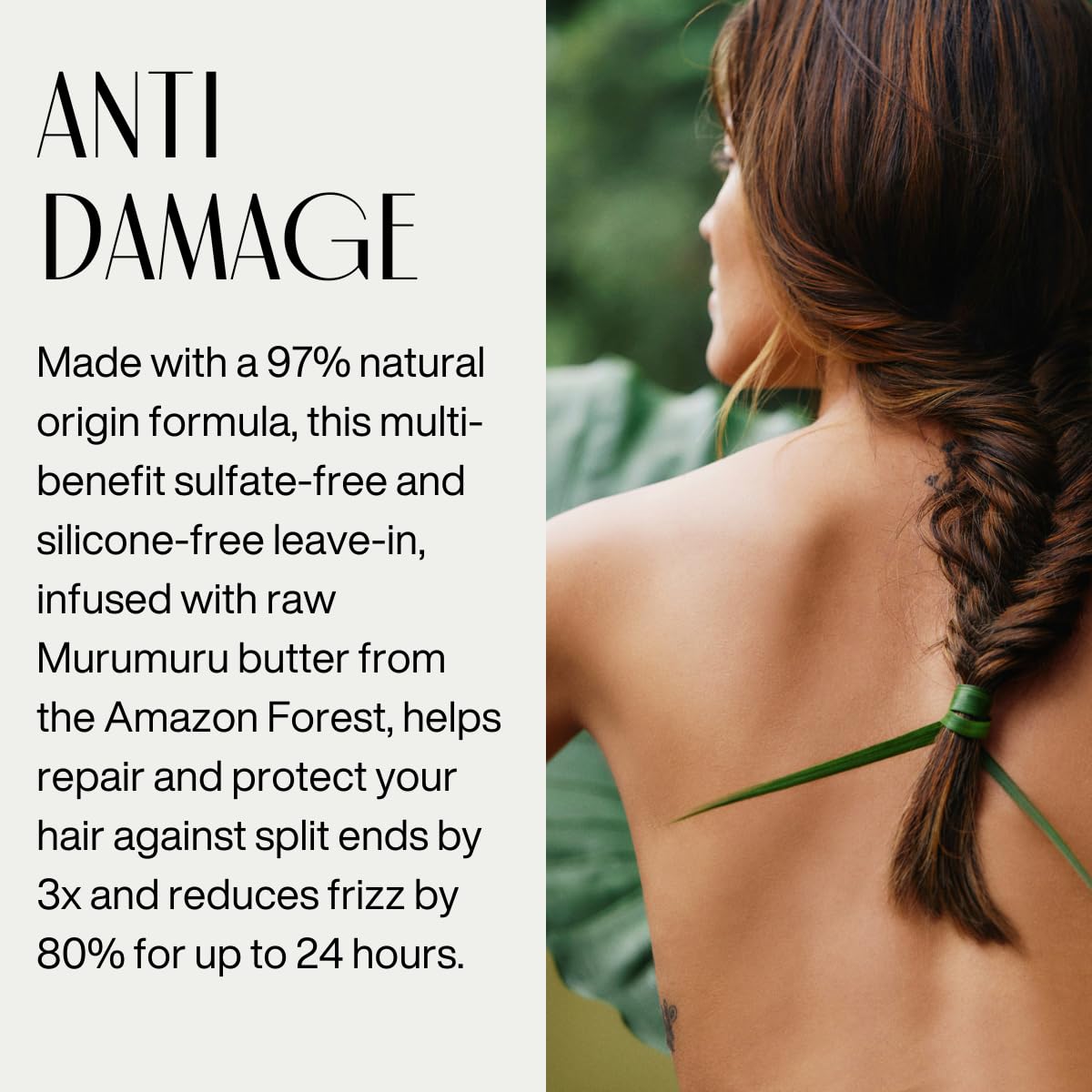 Natura – Murumuru Hair Repair Trio Bundle – Anti-Damage Shampoo, Restoring Conditioner & Leave-In Cream – Deep Reconstruction, Frizz Control & Hydration – Vegan & Cruelty-Free Hair Care - Image 6
