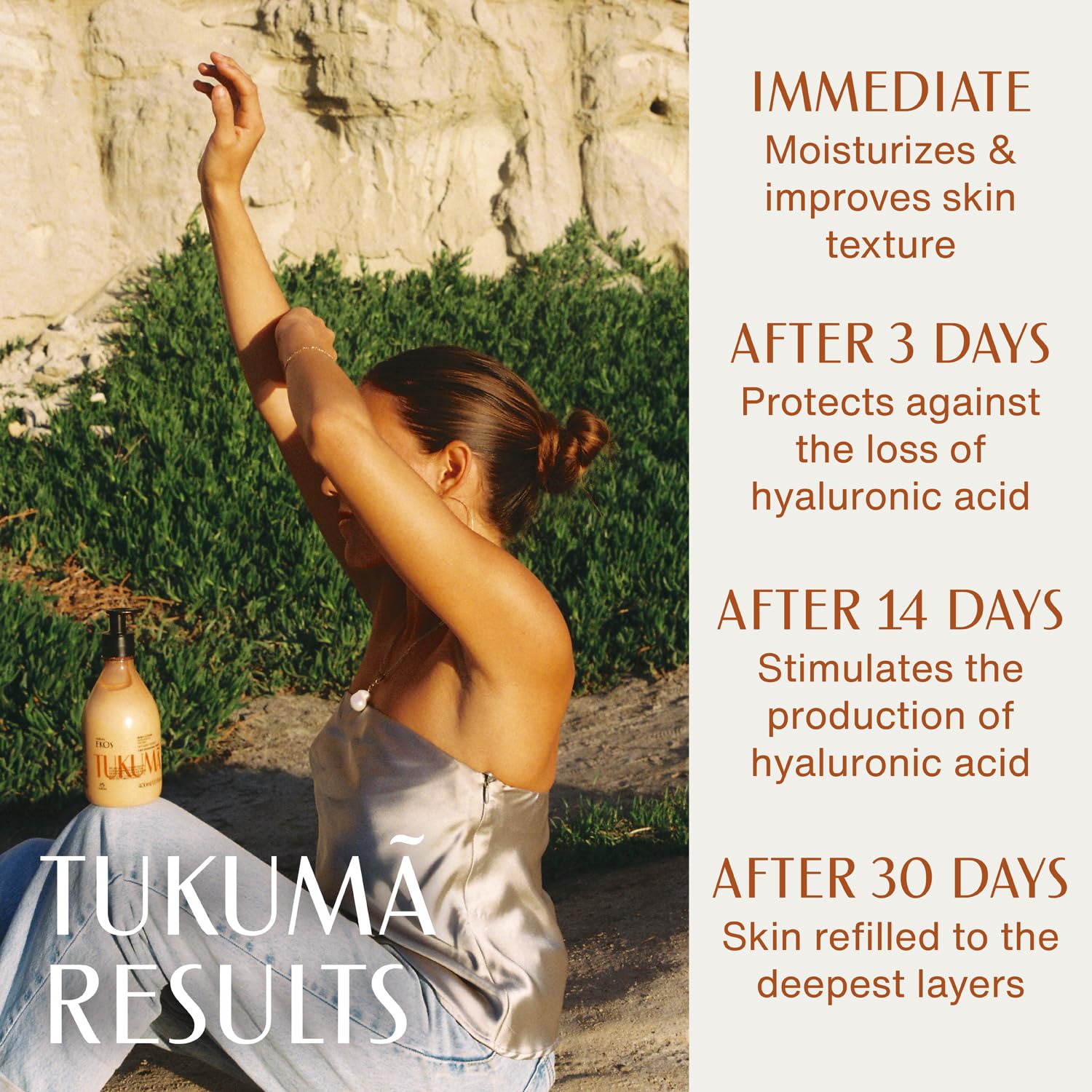 Natura Ekos Tukumã Replenishing Body Lotion + Eco Refill Duo – Vegan Skin Care – Boosts Hyaluronic Acid & Improves Skin Texture – Brazilian Beauty Secrets – 13.5 fl oz (400ml) Each - Image 6