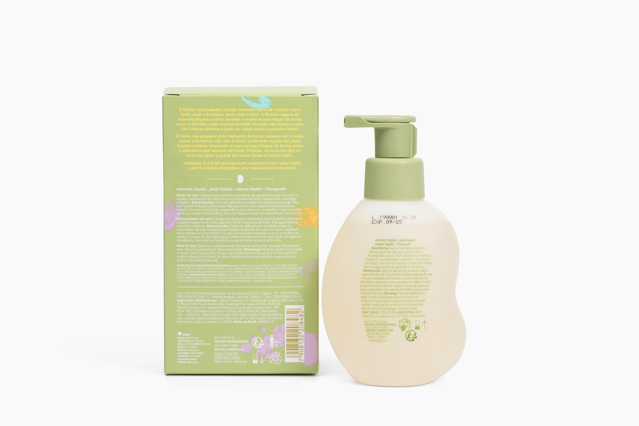 Natura - Mamãe e Bebê Baby Head to Toe Liquid Soap – Gentle Tear-Free Cleanser for Newborns & Kids – Sensitive Skin, Vegan & Safe Formula – 6.7 fl oz (200ml) - Image 8