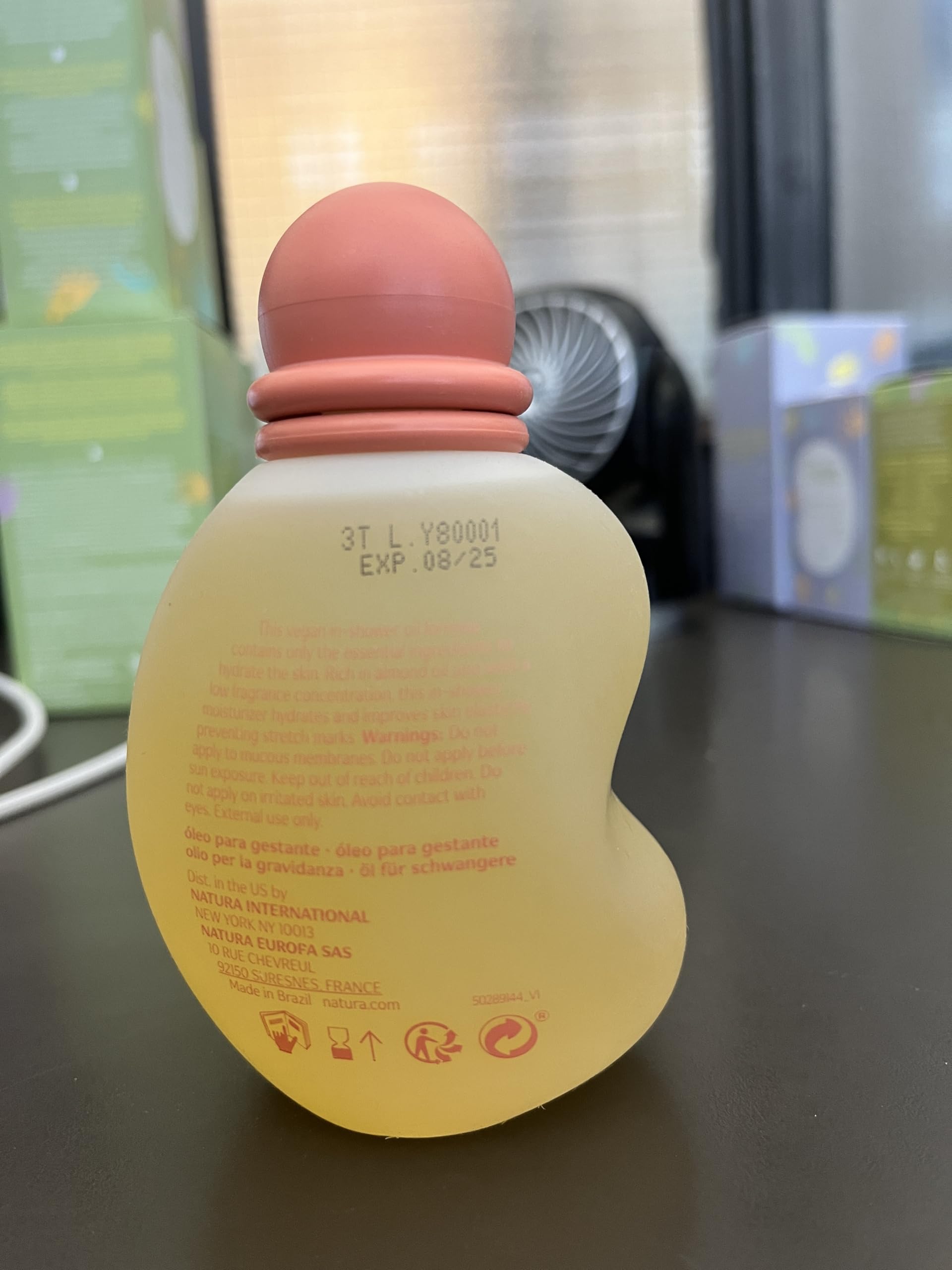 natura - Mamãe e Bebê Mom Stretch Marks Oil - Moisturizing Shower Oil - Skin Elasticity - 100% Vegan - Almond Oil - 97.3% Natural Origin - All Skin - Cruelty Free - Baby Essentials - 6.7 fl oz (200ml) - Image 4